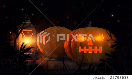 Halloween pumpkin and lantern Halloween pumpkin and lantern 25798653