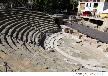 Ancient Roman Theatre near Malaga Alcazaba.Spain Ancient Roman Theatre near Malaga Alcazaba.Spain 25799276