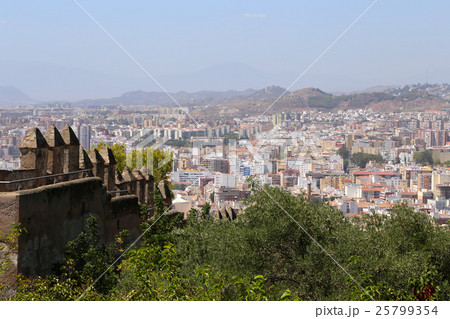 Gibralfaro Castle in Malaga, Andalusia, Spain Gibralfaro Castle in Malaga, Andalusia, Spain 25799354