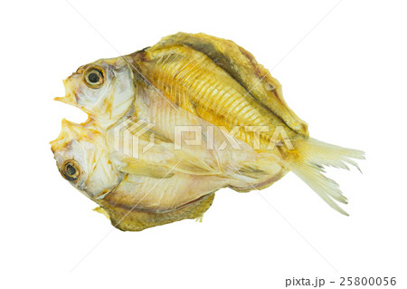 Dried fishes isolated on white background Dried fishes isolated on white background 25800056