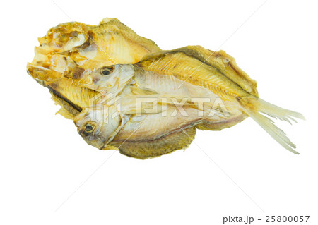 Dried fishes isolated on white background Dried fishes isolated on white background 25800057