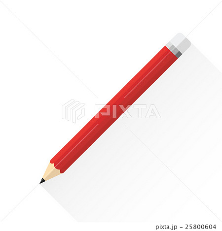 Stationery concept by pencil with red tones. 25800604