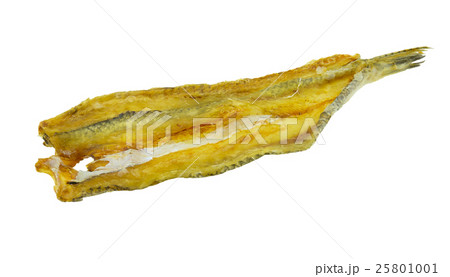 Dried fishes isolated on white background Dried fishes isolated on white background 25801001
