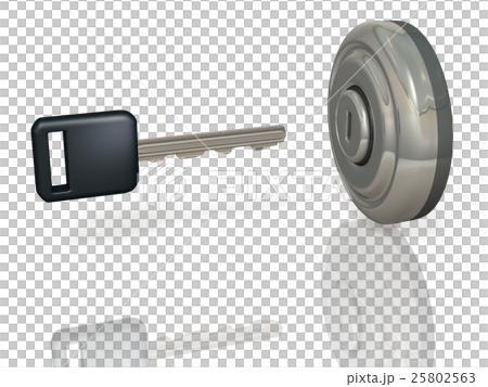 イグニッションキーを表すアブストラクト3DCG イグニッションキーを表すアブストラクト3DCG 25802563