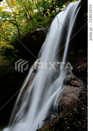 長野県高山村　松川渓谷　雷滝 25802654