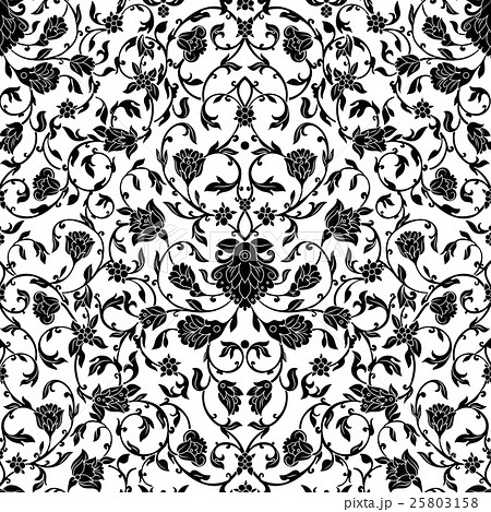 Vector intricate seamless pattern Eastern style 25803158