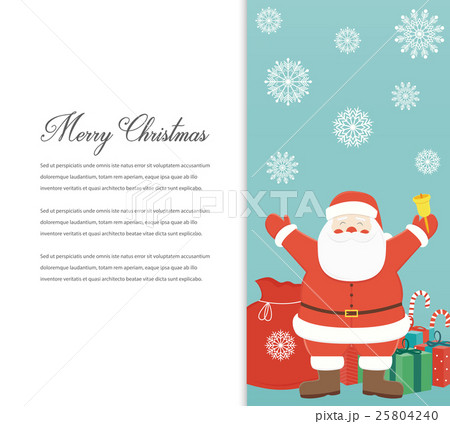 Funny Merry Christmas card. Christmas characters 25804240