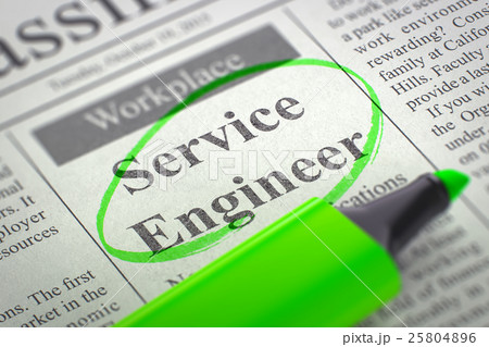 We are Hiring Service Engineer. 3D. 25804896