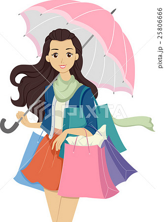 Teen Girl Shop Umbrella 25806666
