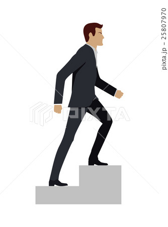 Businessman Walking Up Stairs 25807970