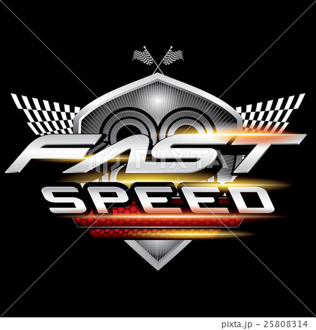 Fast speed logo concept vector. 25808314
