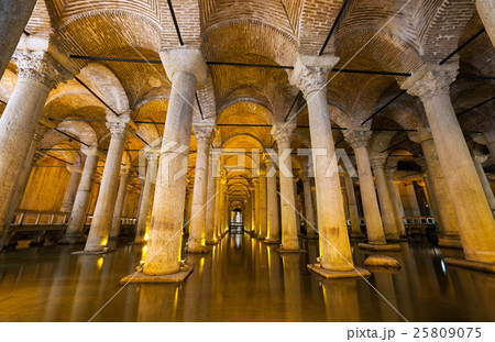 The Basilica Cistern - underground water reservoir The Basilica Cistern - underground water reservoir 25809075