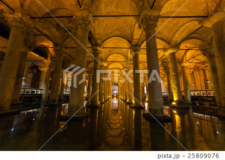 The Basilica Cistern - underground water reservoir The Basilica Cistern - underground water reservoir 25809076