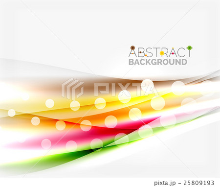 Blurred color waves, lines. Vector abstract 25809193