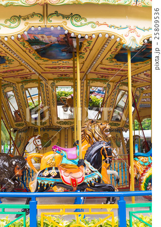 Pretty carousel adventure amusement park Pretty carousel adventure amusement park 25809536