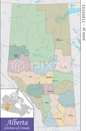 Map of Alberta Map of Alberta 25809593