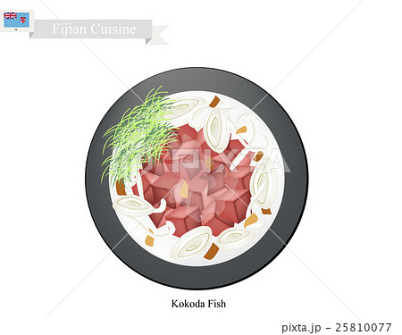 Kokoda Fish or Fijian Raw Fish in Fresh Coconut 25810077