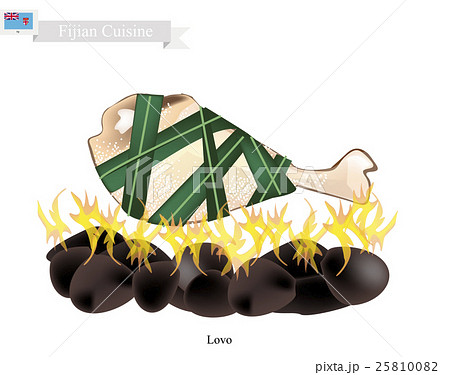 Lovo, Traditional Fijian Meat Cooked on Heated Sto Lovo, Traditional Fijian Meat Cooked on Heated Sto 25810082