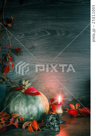 Halloween Background With Pumpkin 25811005