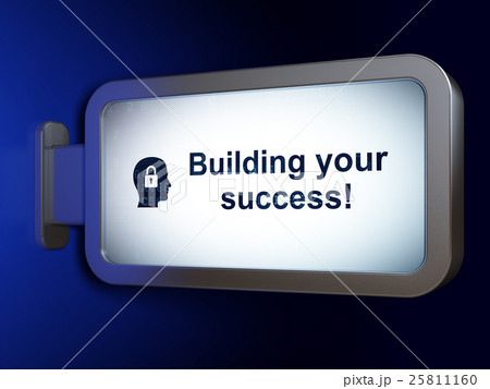 Finance concept: Building your Success! and Head 25811160