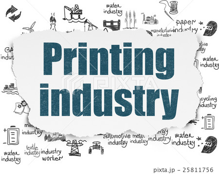 Manufacuring concept: Printing Industry on Torn Manufacuring concept: Printing Industry on Torn 25811756