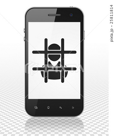 Law concept: Smartphone with Criminal on display Law concept: Smartphone with Criminal on display 25811814