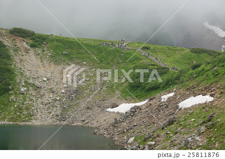 整備されたみくりが池のトレッキングルート、立山室堂平、富山県 25811876