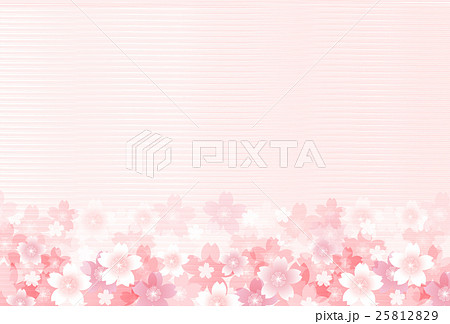 桜 和紙 年賀状 背景 のイラスト素材