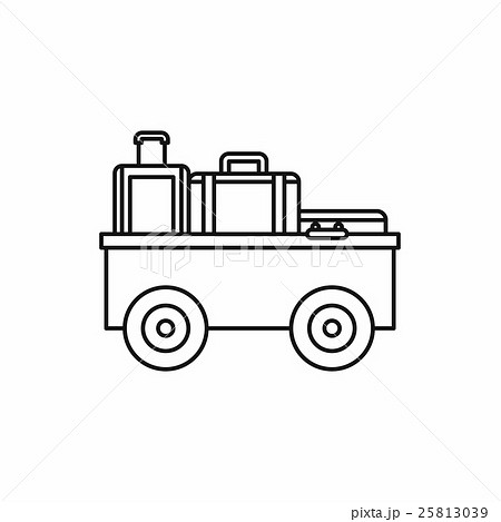Airport freight loader icon, outline style Airport freight loader icon, outline style 25813039