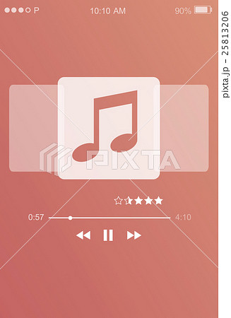 Music Note Entertainment Audio Graphic Concept 25813206