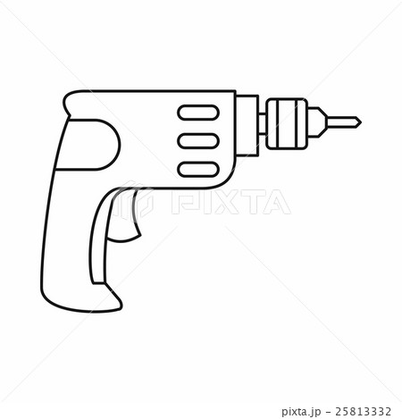 Drill icon in outline style Drill icon in outline style 25813332