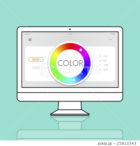 Color Swatch CMYK Design Spectrum Sample Concept 25813343