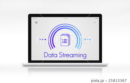Data Streaming Connection Computer Technology Concept Data Streaming Connection Computer Technology Concept 25813367