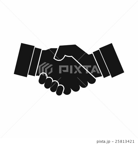 Handshake icon, simple style Handshake icon, simple style 25813421