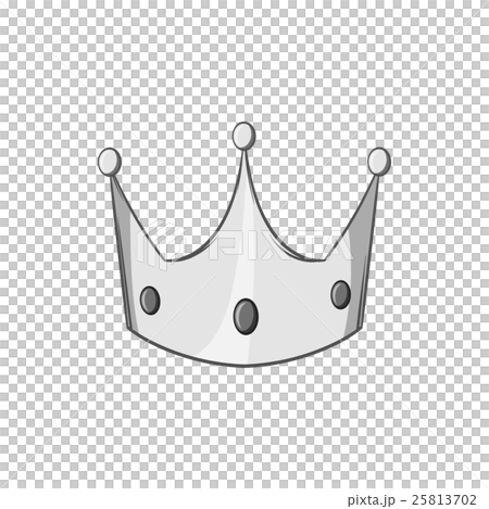 Crown icon, black monochrome style 25813702