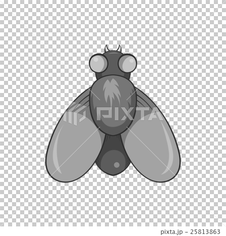 Fly icon, black monochrome style Fly icon, black monochrome style 25813863