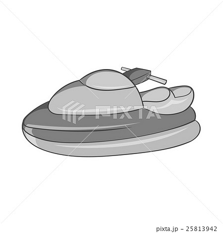 Jet ski icon, black monochrome style 25813942