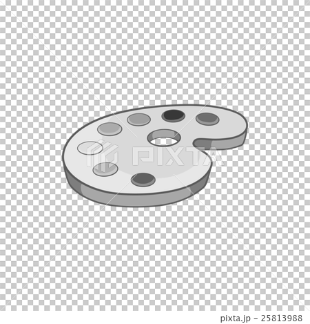 Palette of colors icon, black monochrome style 25813988