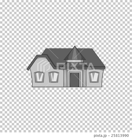 Large single storey house icon Large single storey house icon 25813990