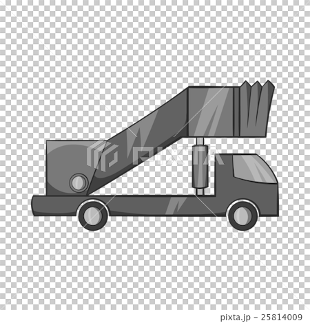 Passenger gangway icon, black monochrome style 25814009