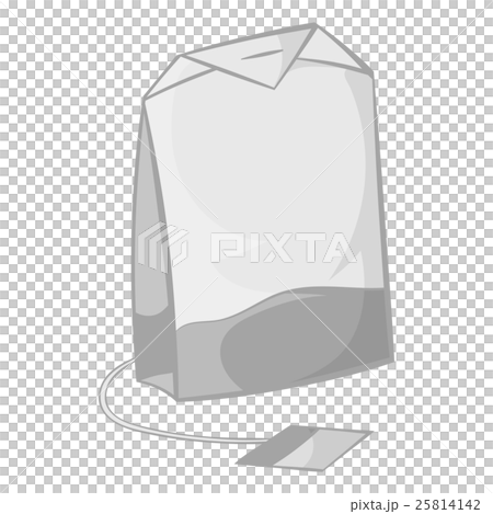 Teabag icon in black monochrome style 25814142