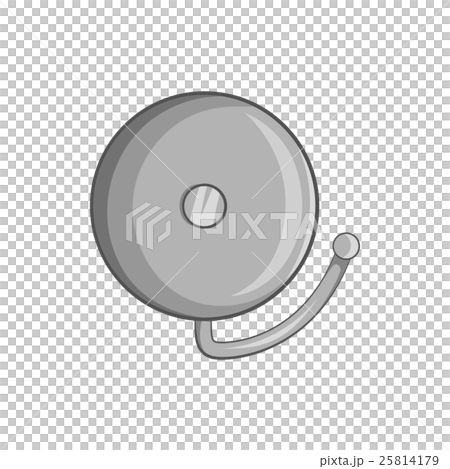 Fire alarm icon, black monochrome style 25814179