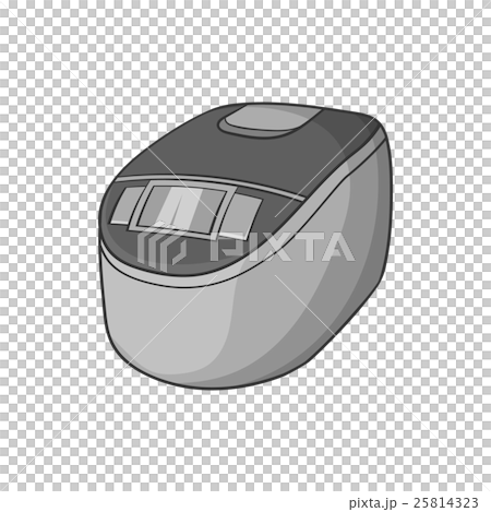 Slow cooker icon, black monochrome style 25814323
