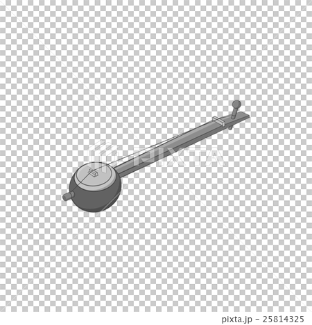 Sitar icon, black monochrome style 25814325