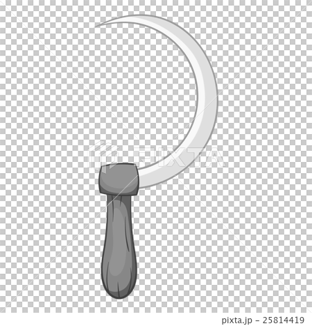 Sickle icon, black monochrome style 25814419