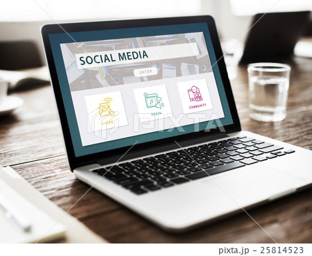 Social Media Share Community Graphic Concept 25814523