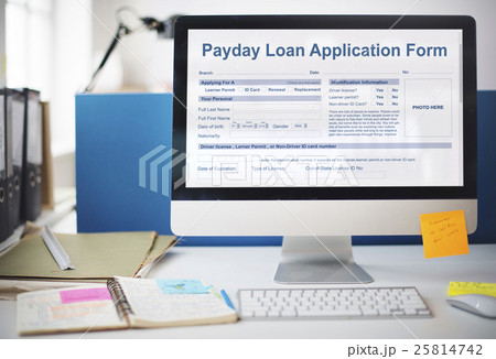 Payday Loan Application Form Salary Debt Concept Payday Loan Application Form Salary Debt Concept 25814742