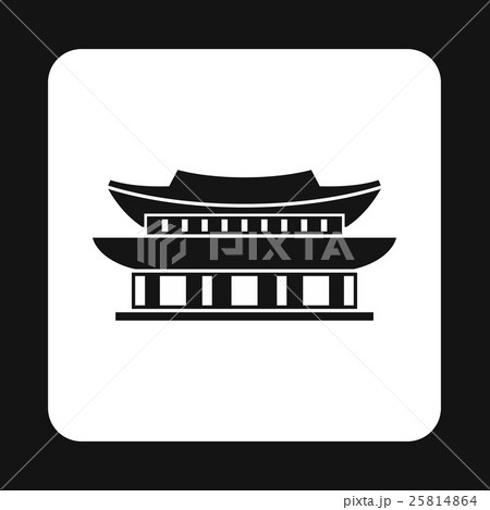 Pagoda In South Korea Icon Simple Styleのイラスト素材