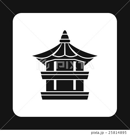 Temple icon, simple style 25814895