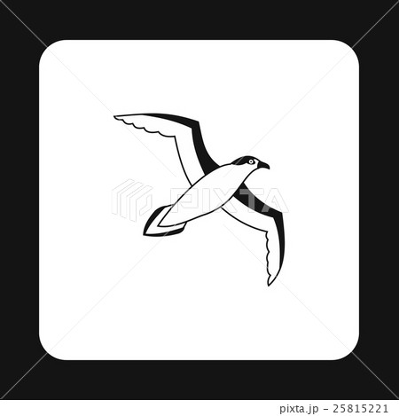 Sea gull icon in simple style 25815221